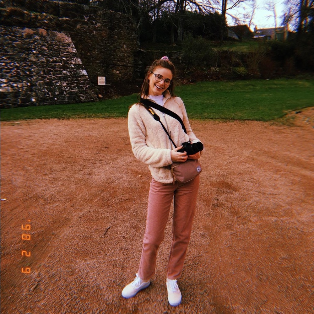 Rose Corduroy Straight Leg Jeans